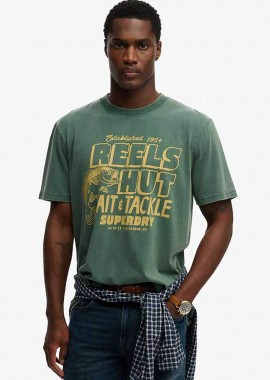 SUPERDRY & CO - Superdry ανδρικό T-shirt με print Loose Fit