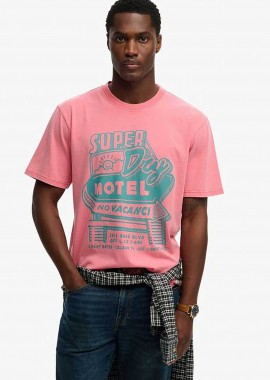SUPERDRY & CO - Superdry ανδρικό T-shirt με print Loose Fit