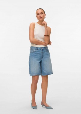 VERO MODA - Vero Moda γυναικείο σορτς denim Relaxed Fit - 10328836 Denim Blue