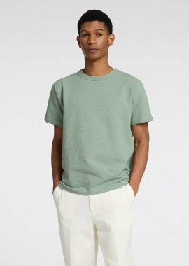 SELECTED - Selected ανδρικό T-shirt μονόχρωμο Regular Fit - 16092769 Πράσινο Μέντας