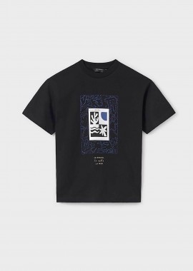 MAYORAL - Mayoral παιδική μπλούζα με print - 6005-S25 Μαύρο
