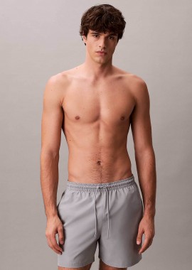 CALVIN KLEIN - Calvin Klein ανδρικό μαγιό σορτς medium με monogram - LV00N61045 Γκρι
