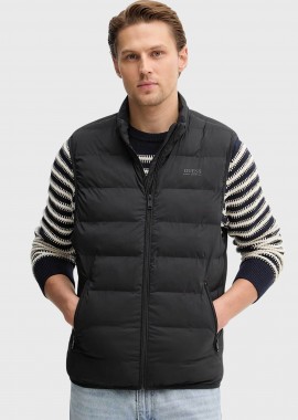 Guess ανδρικό αμάνικο μπουφάν με λογότυπο Regular Fit - M6RN25WJ242 Μαύρο