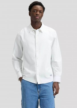 LEE - Lee® ανδρικό denim πουκάμισο button down Relaxed Fit - 112376595 Λευκό