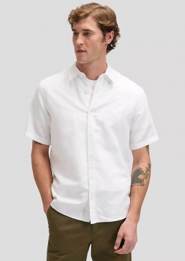 Lee® ανδρικό πουκάμισο μονόχρωμο Regular Fit - 112376562 Λευκό