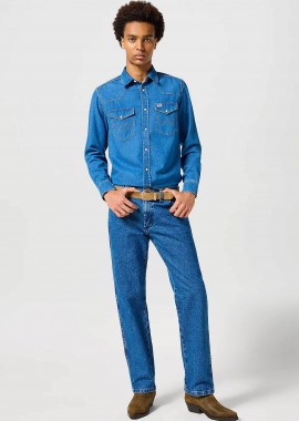 Wrangler® ανδρικό τζιν παντελόνι πεντάτσεπο Straight Fit 