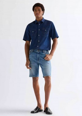 WRANGLER - Wrangler® ανδρική denim βερμούδα πεντάτσεπη Regular Fit