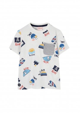 BOBOLI - Boboli παιδικό Τ-shirt με all-over print - 503132 Πολύχρωμο
