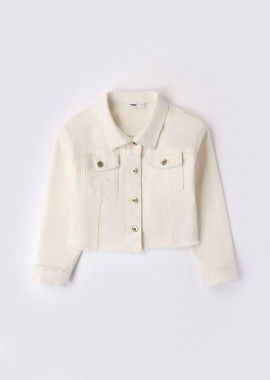 iDO παιδικό jacket μονόχρωμο με flap τσέπες - 4.8568/00 Λευκό