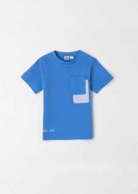 IDO - iDO παιδικό T-shirt με τσέπη στο στήθος - 4.8673/G1 Μπλε