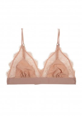 LOVE STORIES - Love Stories γυναικείο bralette με floral δαντέλα μονόχρωμο