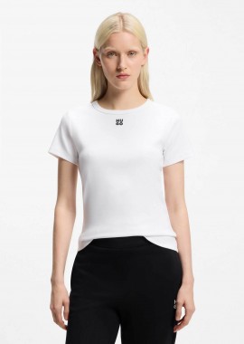 Hugo Boss γυναικείο Τ-shirt με ανάγλυφο λογότυπο regular Fit 