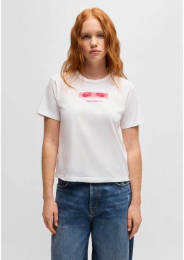 HUGO - Hugo Boss γυναικείο T-shirt με graphic print Regular Fit