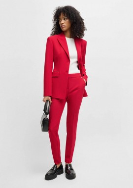 Hugo Boss γυναικείο παντελόνι μονόχρωμο Slim Fit 