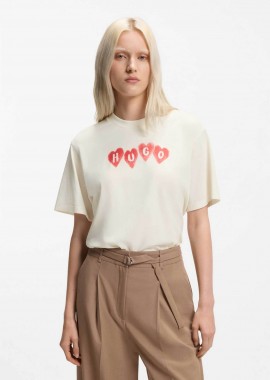 Hugo Boss γυναικείο T-shirt βαμβακερό με λογότυπο 