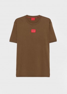 HUGO - Hugo Boss ανδρικό T-shirt με contrast logo patch Regular Fit