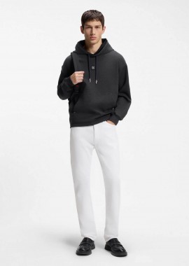 HUGO - Hugo Boss ανδρικό τζιν παντελόνι μονόχρωμο Slim Fit