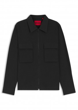 HUGO - Hugo Boss ανδρικό πουκάμισο μονόχρωμο Oversized Fit