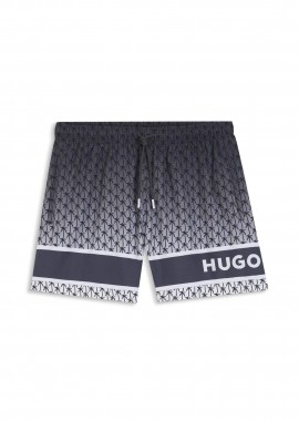 HUGO - Hugo Boss ανδρικό μαγιό με all-over print και ελαστική μέση