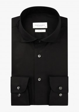 Profuomo ανδρικό πουκάμισο μονόχρωμο Slim Fit - PP2H00010D Μαύρο