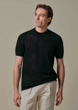 PROFUOMO - Profuomo ανδρικό T-shirt structured Regular Fit - PPXT10011A Σκούρο Μπλε