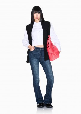 ARMANI EXCHANGE - Armani Exchange γυναικείο τζιν παντελόνι πεντάτσεπο Flared Fit - XW001391AF18857 Denim Blue Σκούρο