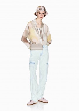 Armani Exchange γυναικείο πουκάμισο με all-over print - XW001966AF21554 Μπεζ