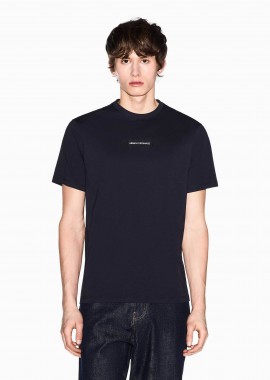 ARMANI EXCHANGE - Armani Exchange ανδρικό T-shirt με logo patch Slim Fit - XM002471AF10356 Σκούρο Μπλε