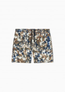 ARMANI EXCHANGE - Armani Exchange ανδρικό μαγιό σορτς με all-over print - XM000832AF22687 Καφέ