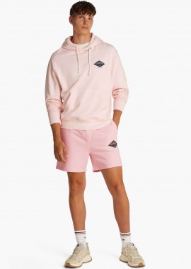 Tommy Jeans ανδρικό αθλητικό σορτς με λογότυπο Regular Fit - DM0DM20936 Ροζ Ανοιχτό