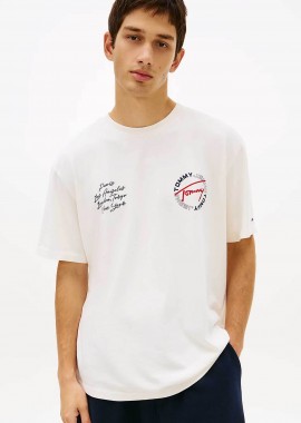 Tommy Jeans ανδρικό T-shirt με logo print Relaxed Fit 
