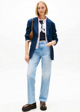 TOMMY JEANS - Tommy Jeans γυναικείο τζιν παντελόνι Slim Fit - DW0DW23018 Denim Blue Ανοιχτό