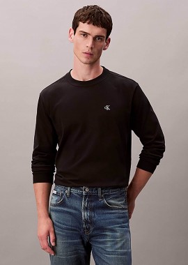 CALVIN KLEIN JEANS - Calvin Klein Jeans ανδρική μακρυμάνικη μπλούζα με λογότυπο - LV04RD247G Μαύρο