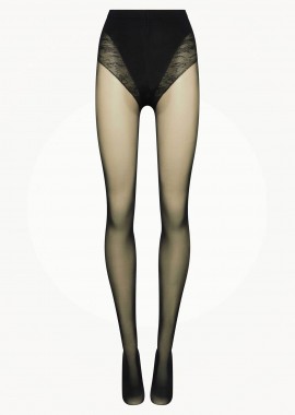 Wolford γυναικείο καλσόν μονόχρωμο - 18517 Μαύρο