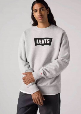 LEVI'S - Levi's® ανδρική μπλούζα φούτερ με λογότυπο Relaxed Fit - 000MS0013 Γκρι