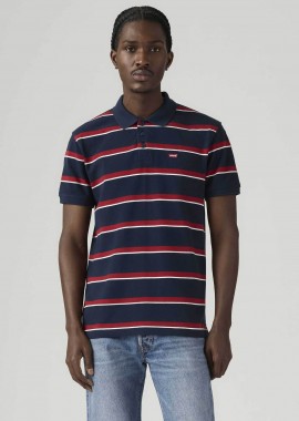 Levi's® ανδρική μπλούζα πόλο πικέ με ριγέ σχέδιο και λογότυπο Standard Fit 
