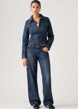 Levi's® γυναικείο τζιν παντελόνι πεντάτσεπο Straight Wide Fit 