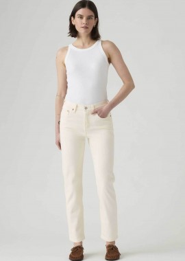 Levi's® γυναικείο τζιν παντελόνι ψηλόμεσο πεντάτσεπο cropped Straight Fit 