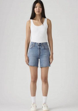 Levi's® γυναικείο denim σορτς ψηλόμεσο πεντάτσεπο 