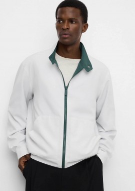 Adolfo Domínguez ανδρικό jacket διπλής όψης - 124101209 Λευκό