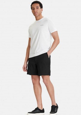CALVIN KLEIN - Calvin Klein ανδρικό σορτς με λογότυπο Straight fit - LV04LF610G Μαύρο