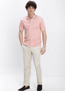 KAISER HOFF - Kaiser Hoff ανδρικό παντελόνι Regular Fit - D124000361200100 Μπεζ