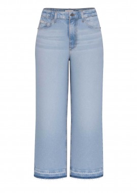 GUESS - Guess γυναικείο τζιν παντελόνι πεντάτσεπο Wide Leg Cropped - W5BA2ZD5RA4 Denim Blue