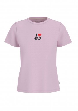 GUESS - Guess γυναικείο T-shirt με print Regular Fit - W6GI45K8HM0 Ροζ