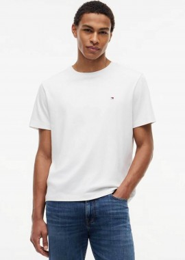 Tommy Hilfiger ανδρικό T-shirt μονόχρωμο Regular Fit - MW0MW37508 Λευκό