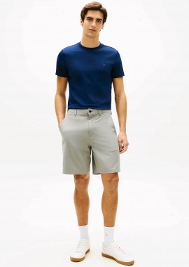 TOMMY HILFIGER - Tommy Hilfiger ανδρική βερμούδα chino Regular Fit - MW0MW42354 Γκρι