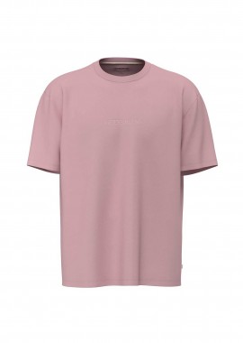 GUESS - Guess ανδρικό T-shirt με logo Relaxed Fit - M4YI44K8FQ4 Ροζ