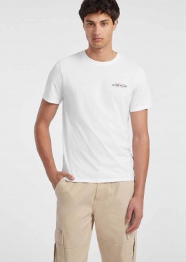 GUESS - Guess ανδρικό T-Shirt με λογότυπο Slim Fit - M4YI55K8HM0 Λευκό
