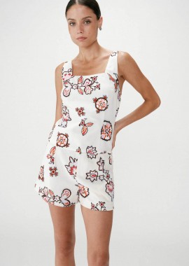 GRACE & MILA - Grace & Mila γυναικείο τοπ αμάνικο με floral print