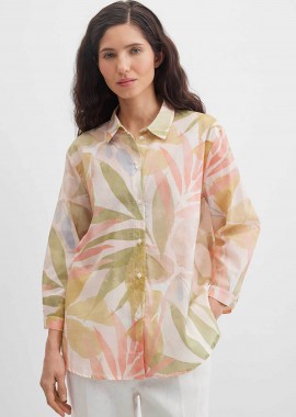 GERRY WEBER - Gerry Weber γυναικείο πουκάμισο με leaf print - N61050600048 Πράσινο Leaf